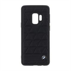 BMHCS9HEXBK BMW Hexagon Leather Hard Case Black pro Samsung G960 Galaxy S9