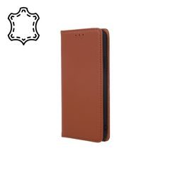 Cu-Be Luxusní kožené pouzdro iPhone 13 6,1" Brown