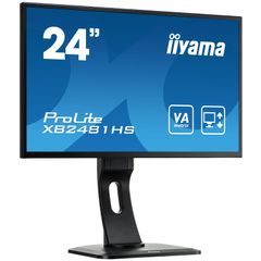 24" LCD iiyama XB2481HS-B1 - VA, 6ms,250cd/m2,3000:1 (12M:1 ACR),VGA,DVI,HDMI,repro,pivot,výšk.nast.