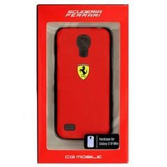 FESCHCS4MRE Ferrari Scuderia Rubber Red Back Cover for Samsung i9195 Galaxy S4mini