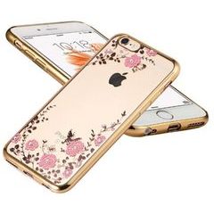 TPU pouzdro Flower Samsung Galaxy A30s (A307) Gold