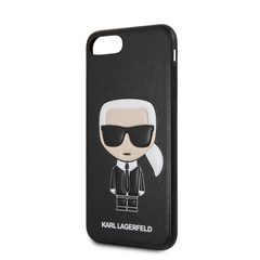 KLHCI8LIKPUBK Karl Lagerfeld Ikonik Kryt pro iPhone 7/8 Plus Black