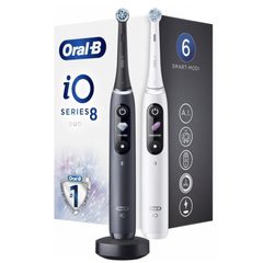 Oral-B iO Series 8 Duo Black/White - elektrický zubní kartáček (2ks)