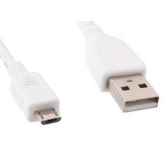 GEMBIRD kabel microUSB - USB, 1m, bílý