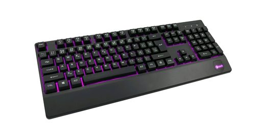 KLÁVESNICE C-TECH KB-104BK, USB, 3 BARVY PODSVÍCENÍ, ČERNÁ, CZ/SK