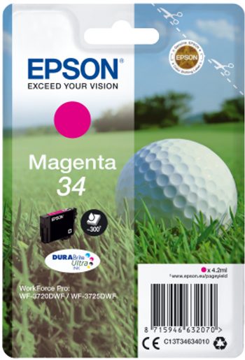 EPSON SINGLEPACK MAGENTA 34 DURABRITE ULTRA INK