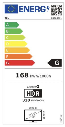 85" TCL 85C645