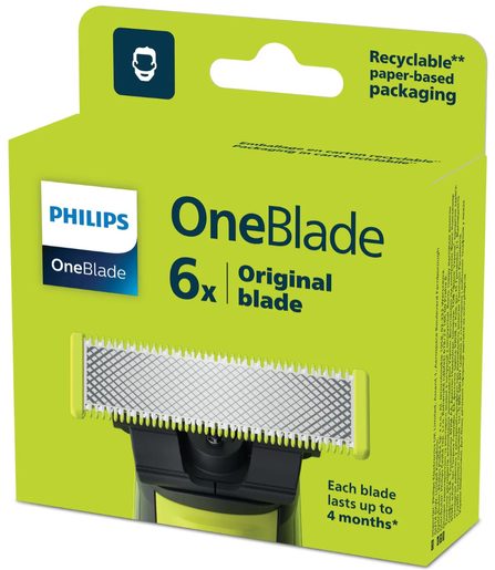 NÁHRADNÍ HOLICÍ HLAVICE PHILIPS ONEBLADE QP260/50 6 KS