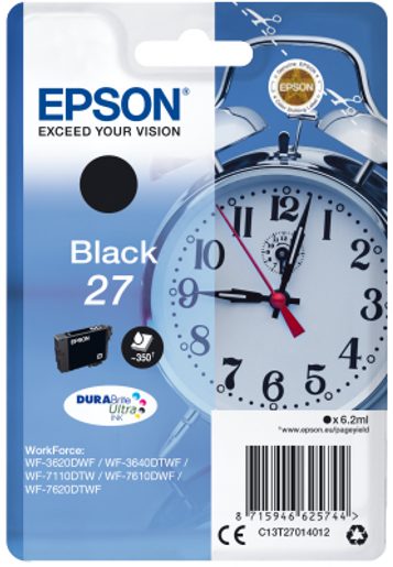 EPSON SINGLEPACK BLACK 27 DURABRITE ULTRA INK