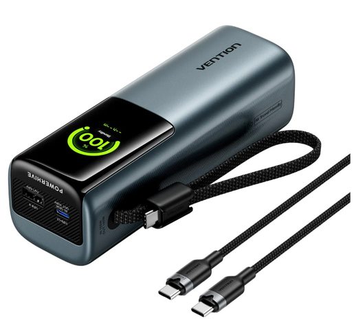 VENTION 27000MAH POWER BANK USB-C + USB-C/USB-C/USB-A 200W - POWERBANKA