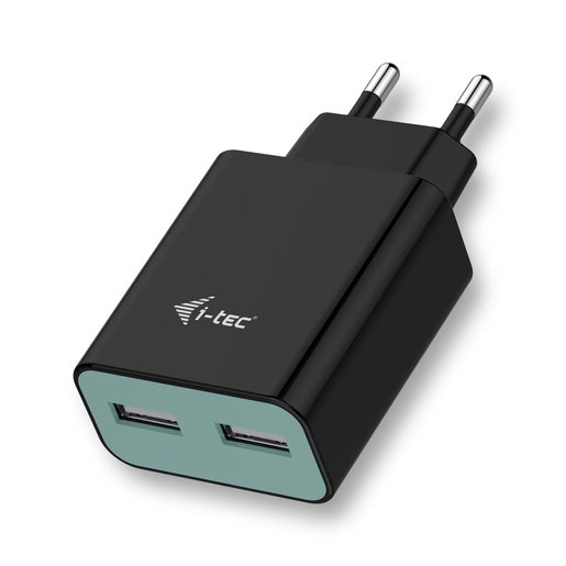 I-TEC USB POWER CHARGER 2 PORT 2.4A BLACK