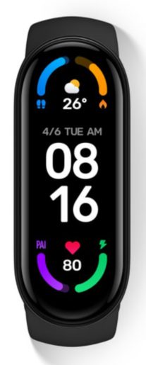 XIAOMI MI BAND 6 BLACK - CHYTRÝ NÁRAMEK
