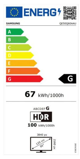 50" SAMSUNG QE50Q60A - TELEVIZE