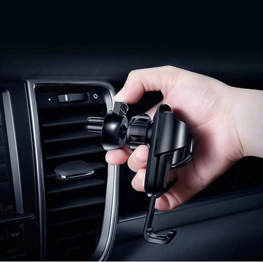 BASEUS DRŽÁK DO VENTILACE AUTA (METAL TYPE) (SUYL-B01) BLACK