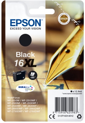 EPSON SINGLEPACK BLACK 16XL DURABRITE ULTRA INK