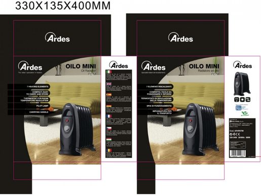 ARDES 4R07M - OLEJOVÝ RADIATOR