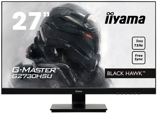 27" LCD IIYAMA G-MASTER G2730HSU-B1 - FREESYNC,1MS,300CD/M2,1000:1(12M:1 ACR),VGA,DP,HDMI,USB,REPRO