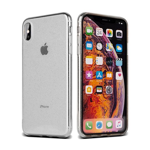 TPU GLITTER POUZDRO HUAWEI P30 LITE SILVER