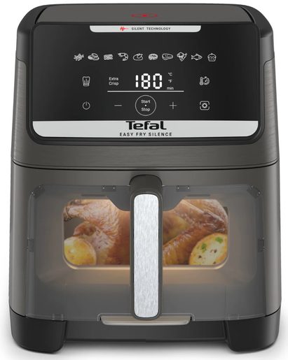 TEFAL EY846HE0 EASY FRY SILENCE GREY - HORKOVZDUŠNÁ FRITÉZA