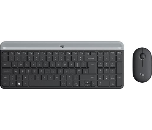 SET LOGITECH SLIM WIRELESS MK470 - GRAPHITE INT´L