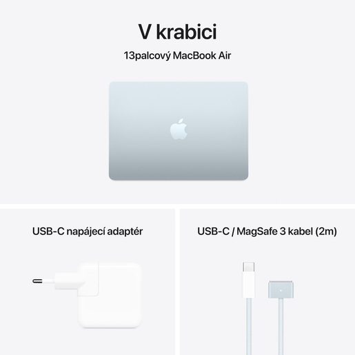 MACBOOK AIR 13" M4 10C CPU/10C GPU/16G/512/CZ/BLU