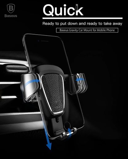 BASEUS DRŽÁK DO VENTILACE AUTA (METAL TYPE) (SUYL-B0V) GOLD