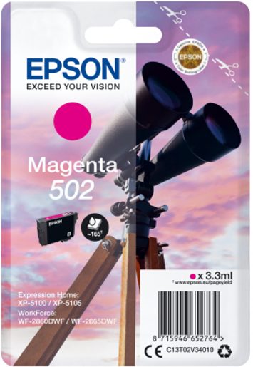 EPSON SINGLEPACK,MAGENTA 502,INK,STANDARD