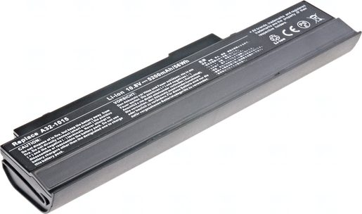 BATERIE T6 POWER ASUS EEE PC 1011, 1015, 1215, R051, VX6, 6CELL, 5200MAH, BLACK