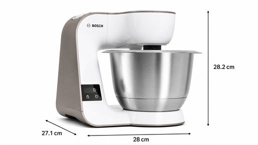 BOSCH MUM 5 SCALE MUM5XL74 BÍLÝ/CHAMPAGNE - KUCHYŇSKÝ ROBOT