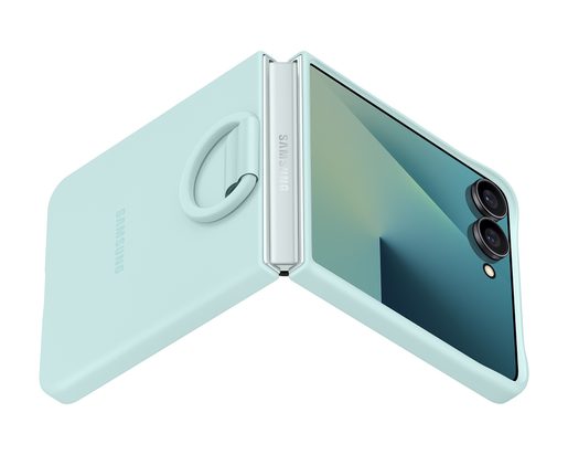 SAMSUNG SILIKONOVÝ KRYT S DRŽÁKEM NA PRST FLIP7 MINT