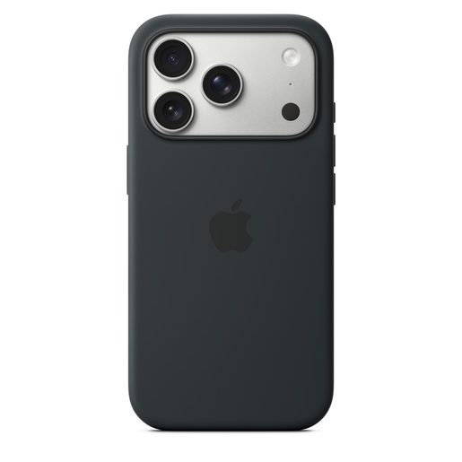 IPHONE 17 PRO SILICONE CASE WITH MS – BLACK