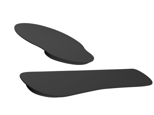 ERGONOMICKÝ SET PODLOŽEK POD ZÁPĚSTÍ NATEC CHIPMUNK 2V1, ČERNÁ