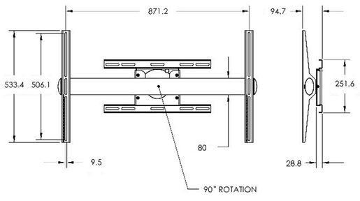 VOGEL'S PFW 6858 ROTAČNÍ TV DRŽÁK 90°, SAMSUNG FLIP