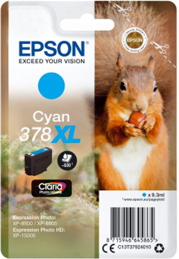 EPSON SINGLEPACK CYAN 378 XL CLARIA PHOTO HD INK