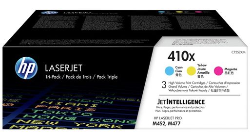 HP 410X 3-PACK CMY, CF252XM