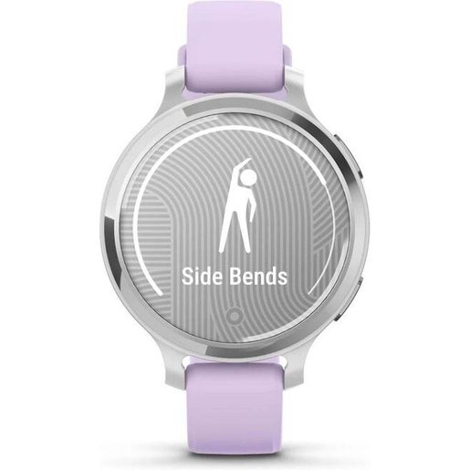 GARMIN LILY 2 ACTIVE - SILVER / PURPLE JASMINE SILICONE BAND (010-02891-01)