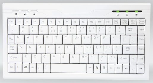 AMEI KEYBOARD AM-K2001W CZECH SLIM MINI MULTIMEDIA