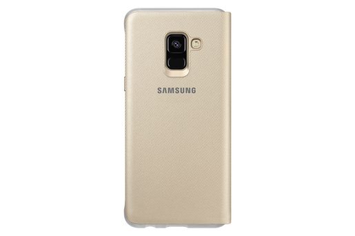 SAMSUNG FLIPOVÉ NEONOVÉ POUZDRO PRO A8 2018 GOLD