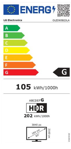 65" LG OLED65B23LA - TELEVIZE