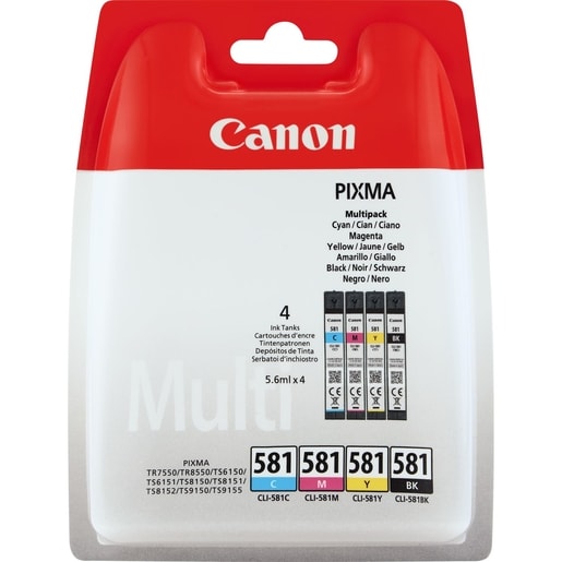 CANON INK CLI-581 C/M/Y/BK MULTI BL SEC