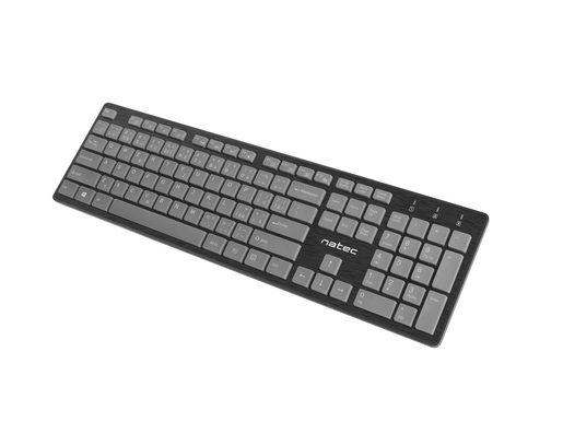 KANCELÁŘSKÁ SADA 4V1 NATEC TETRA CZ/SK LAYOUT, ČERNO-ŠEDÁ