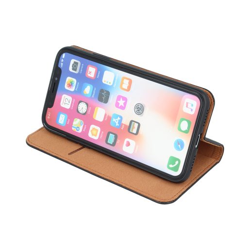 CU-BE LUXUSNÍ KOŽENÉ POUZDRO IPHONE X / IPHONE XS BLACK