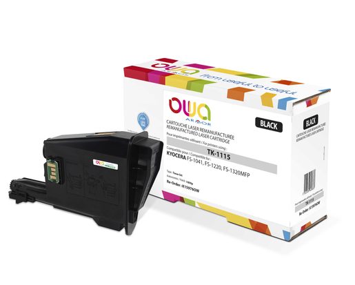 OWA ARMOR TONER PRO KYOCERA TK-1115,ČERNÝ,1600ST.