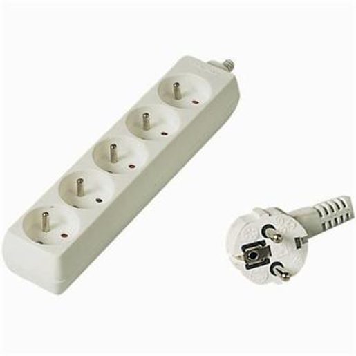 PRODLUŽOVACÍ PŘÍVOD 230V, 10M, 5 ZÁSUVEK