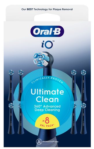 ORAL-B IO ULTIMATE CLEAN 8 KS BLACK - NÁHRADNÍ HLAVICE K ZUBNÍMU KARTÁČKU