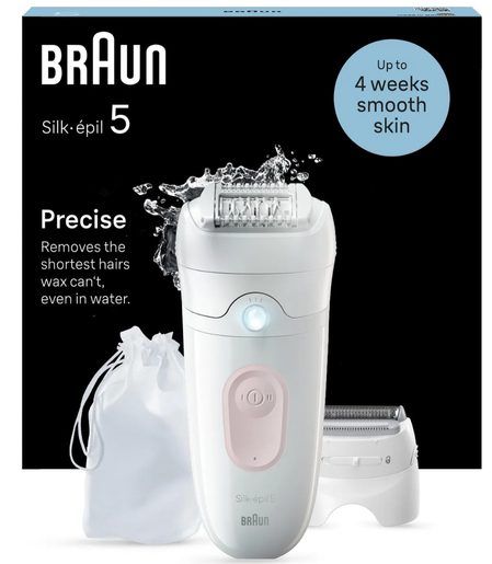 BRAUN SILK·ÉPIL 5 5-030 BÍLÝ/RŮŽOVÝ - EPILÁTOR