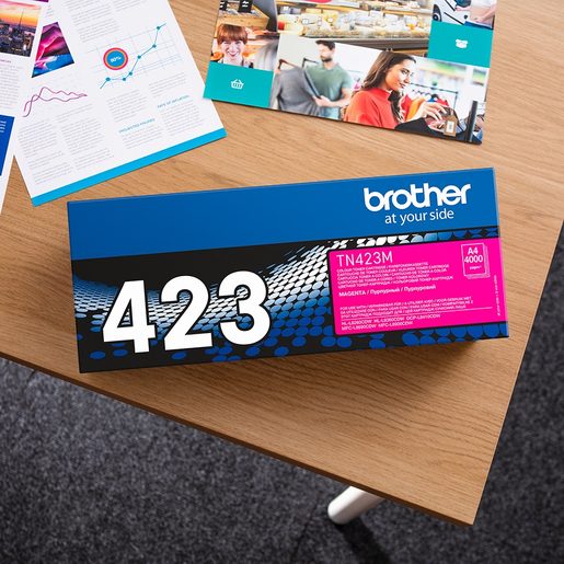 BROTHER TN-423M, TONER MAGENTA, 4 000 STR.