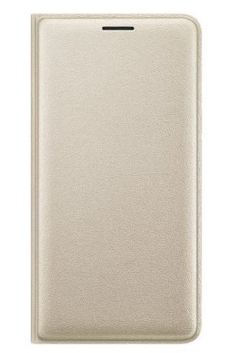 SAMSUNG FLIP. POUZDRO S KAPS. PRO GALAXY J3, ZLATÁ