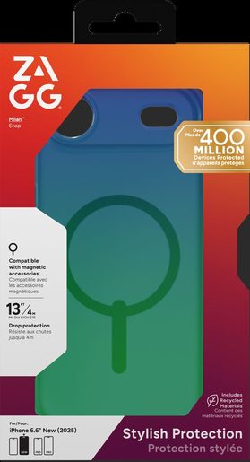 ZAGG OCHRANNÝ KRYT MILAN SNAP APPLE 17 AIR RAVEN FEATHER