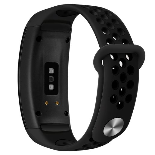 TACTICAL 206 DOUBLE SILIKONOVÝ ŘEMÍNEK PRO SAMSUNG GEAR FIT 2 PRO BLACK (EU BLISTER)